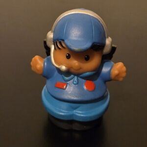 Little People Pilot Dispatcher Wearing Headset